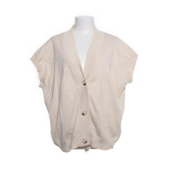 Cardigan | Beige Oversized Vest