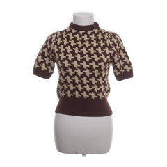 Sugar Shock | Bruine houndstooth trui
