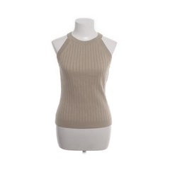 Esmé Studios | Beige mouwloze ribtrui