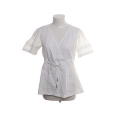 McGregor | Witte katoenen wikkelblouse