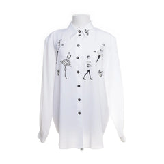 Yessica | Witte geborduurde blouse