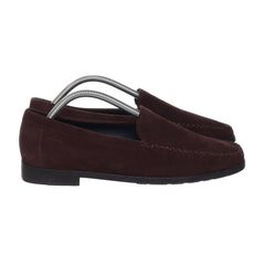 Sioux | Donkerbruine suède loafers