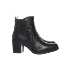 5th Avenue | Zwarte enkellaarsjes met gespsluiting