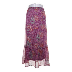 Blanche Porte | Paarse bloemenprint maxirok