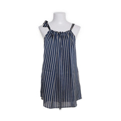Culture | Gestreepte marineblauwe zomerjurk