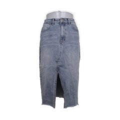 Object | Grijze Denim Splijt Rok
