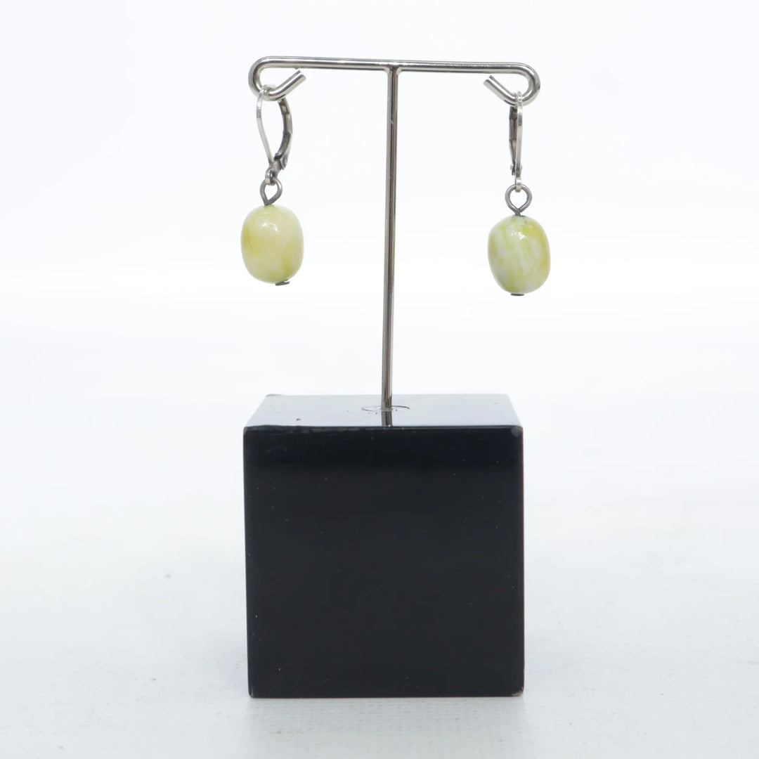 Snö of Sweden | Zilver, Groen - Oorbellen