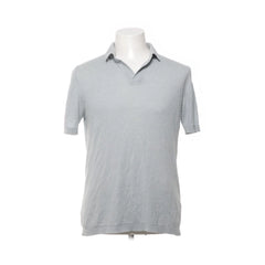 A Day's March | Grijze katoenen poloshirt