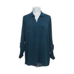 Amisu | Blauwe Klassieke Blouse