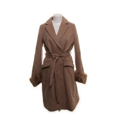 Holly & Whyte by Lindex | Bruine Wollen Winterjas