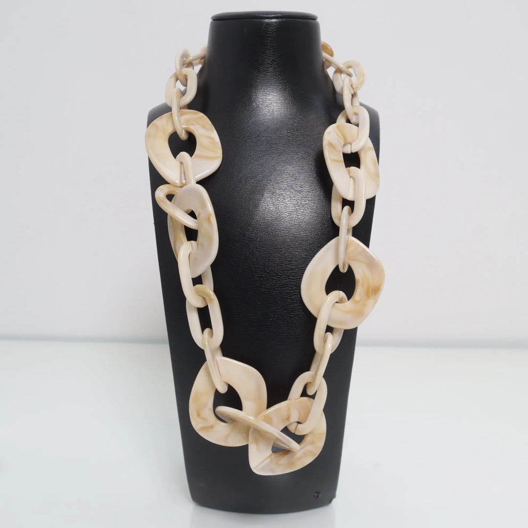 Wit, Beige, Goud - Ketting