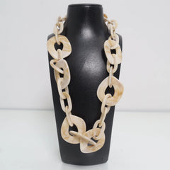Wit, Beige, Goud - Ketting