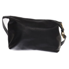 Zwarte Leren Toilettas