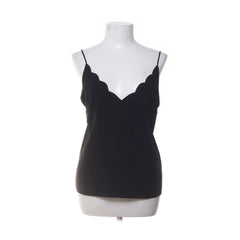 Topshop | Zwart scalloped spaghettitopje