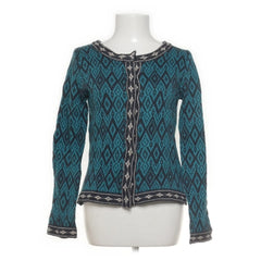 Indiska | Turquoise Gebreide Jacquardvest
