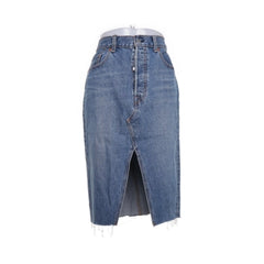 Levi Strauss & Co | Blauwe Denim Splijtrok