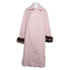 Lindex | Roze Lange Jas met Bont