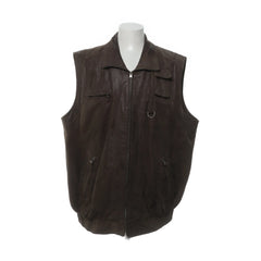 Casual | Bruin - Leren vest