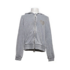H&M | Grijze velours hoodie
