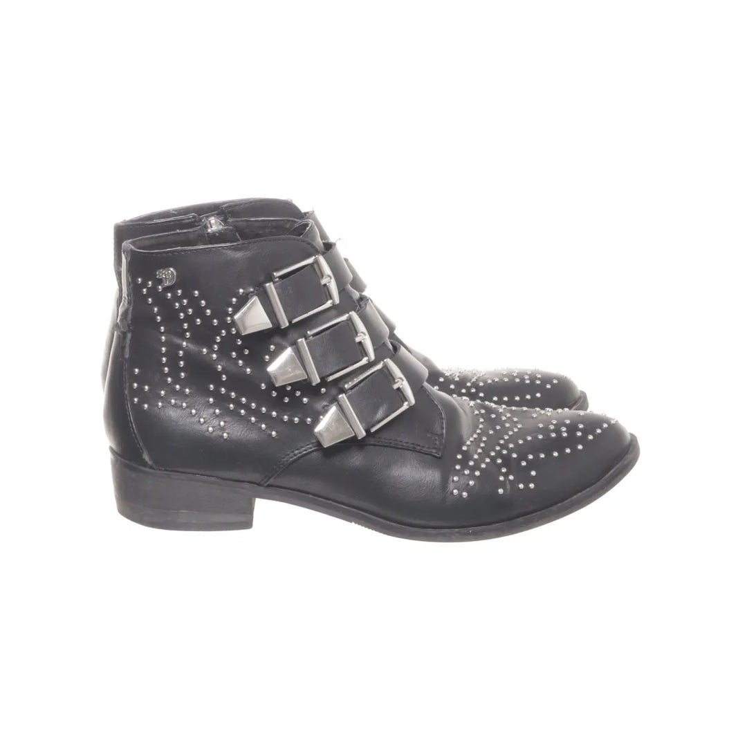 Tom Tailor Denim | Zwart, Zilver - Enkellaarzen