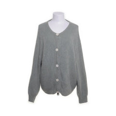 GG Luxe | Grijze gebreide cardigan