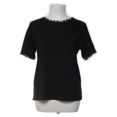 Boohoo|Zwart T-shirt met luipaardaccenten