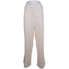 Imperial | Crèmekleurige wijde broek