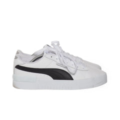 Puma | Witte platformsneakers met zwart