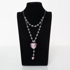 Zilver, Roze - Ketting