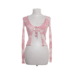 Urban Outfitters | Roze tie-dye crop top