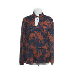 Cotton Club | Blauw, Bruin - Strikblouse