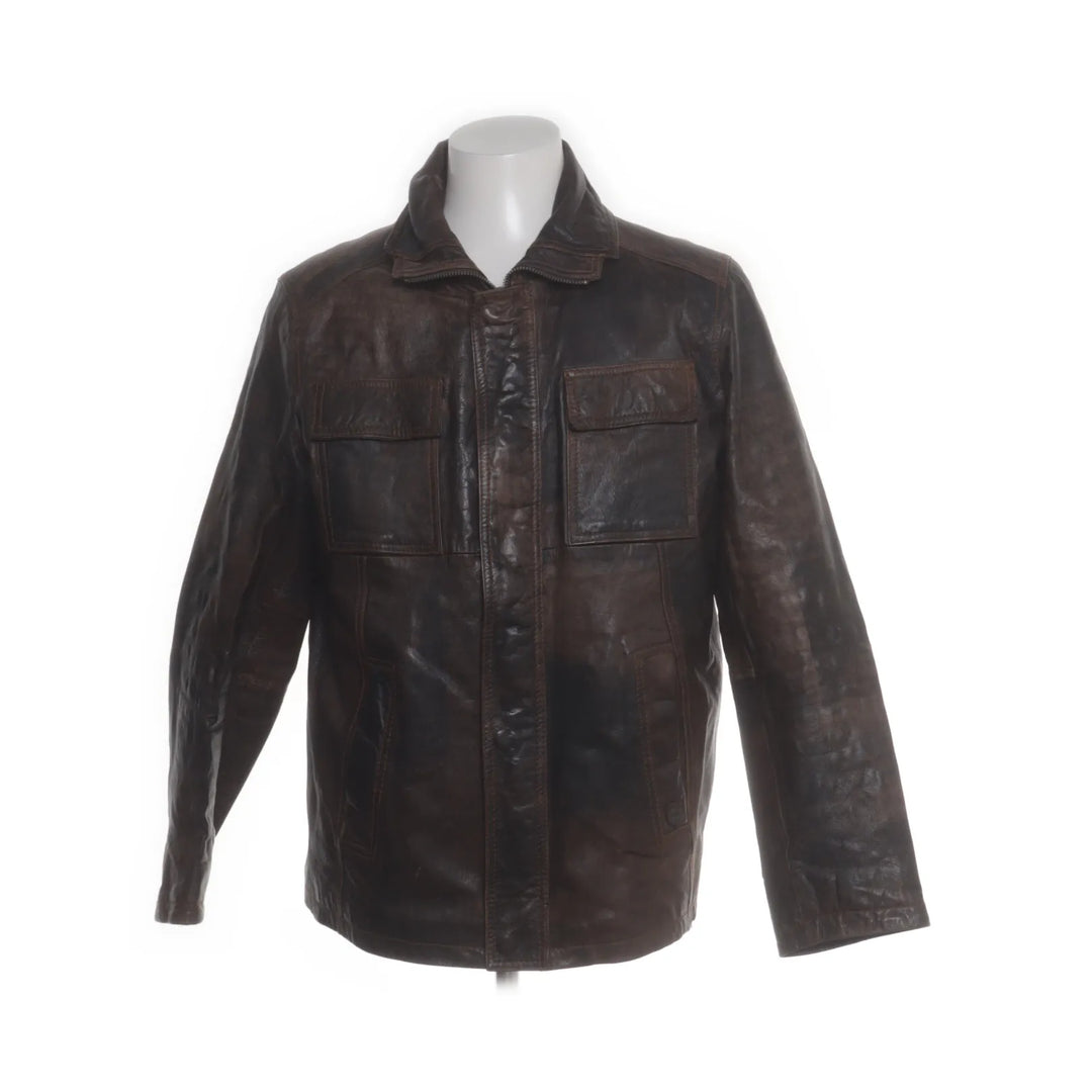 Molltan | Bruin - Leren jack