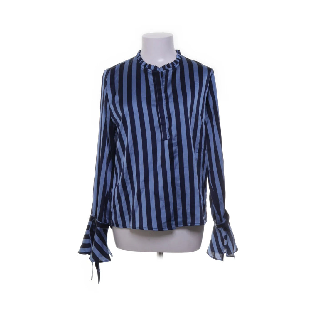 Neo Noir | Blauw, Zwart - Blouse