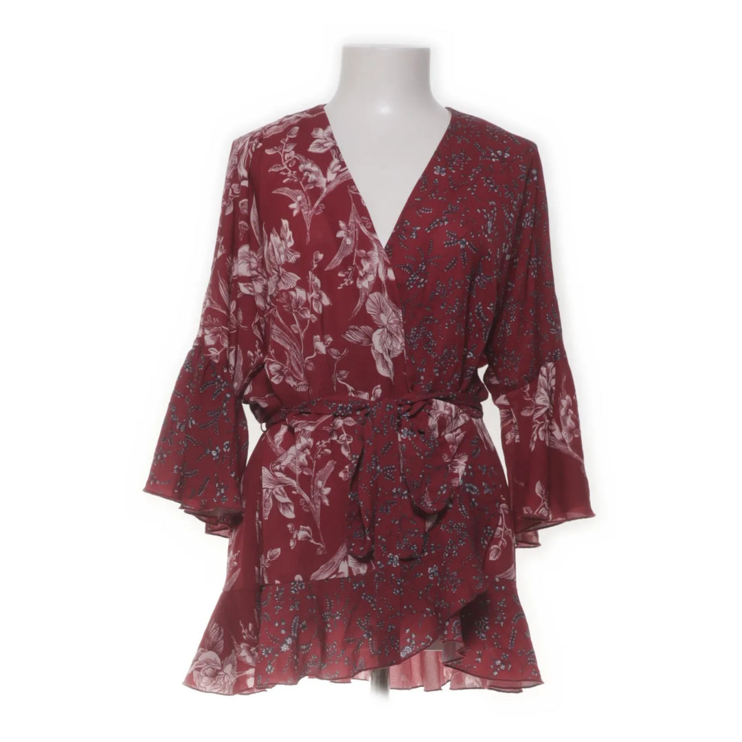 French Connection | Rood, Meerkleurig - Wikkelblouse