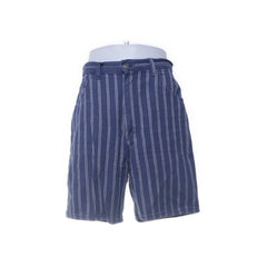 Lee | Blauwe Gestreepte Linnen Shorts