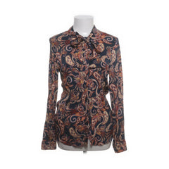 Corel | Blauw, Oranje, Meerkleurig - Strikblouse