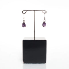 Zilver, Lila - Oorbellen