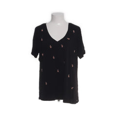 Tramontana | Zwart T-shirt met ananasmotief