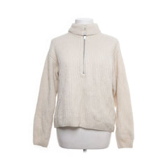 Envii | Crèmekleurige trui met halve rits