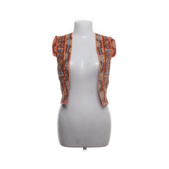 Maison Scotch | Oranje Geborduurd Vest