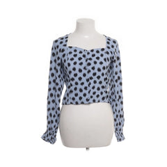 & Other Stories | Blauwe gestipte cropblouse