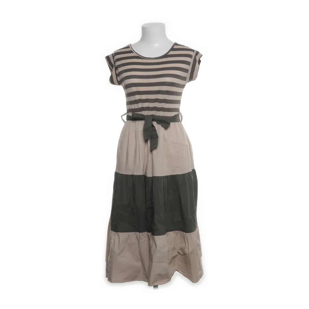 Zebra Hit | Groen, Beige - Jurk