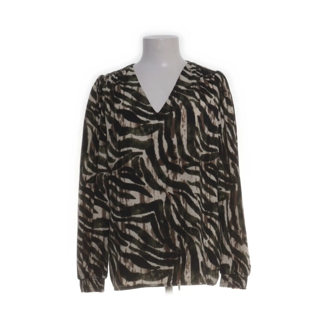 Geisha | Groen, Bruin, Wit - Blouse