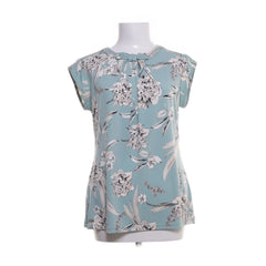Karl Lagerfeld | Blauwe bloemen blouse