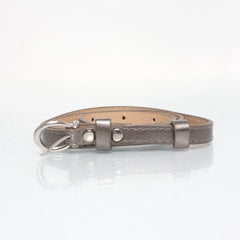 Metallic Lederen Armband