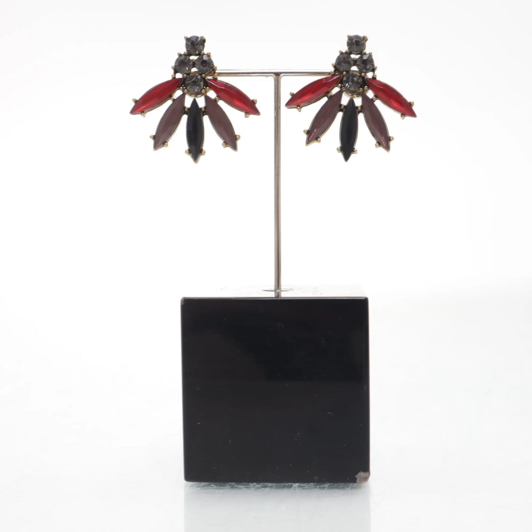 Rood, Goud - Oorbellen