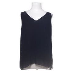 Massimo Dutti | Zwarte mouwloze blouse