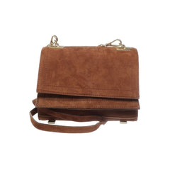 Bruine Suède Crossbody Tas