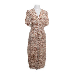 Boii | Beige zebraprint jurk