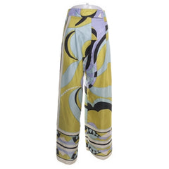 Zara | Gele abstracte wijde broek